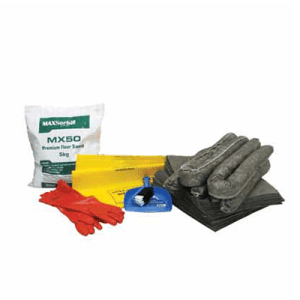 A refill kit for general purpose use, including garbage bags and gloves, designed for 80L waste disposal needs.